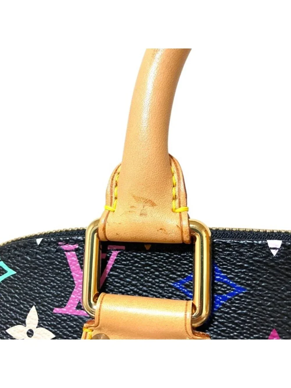 Louis Vuitton Monogram Multi Alma Handbag Black Multicolor